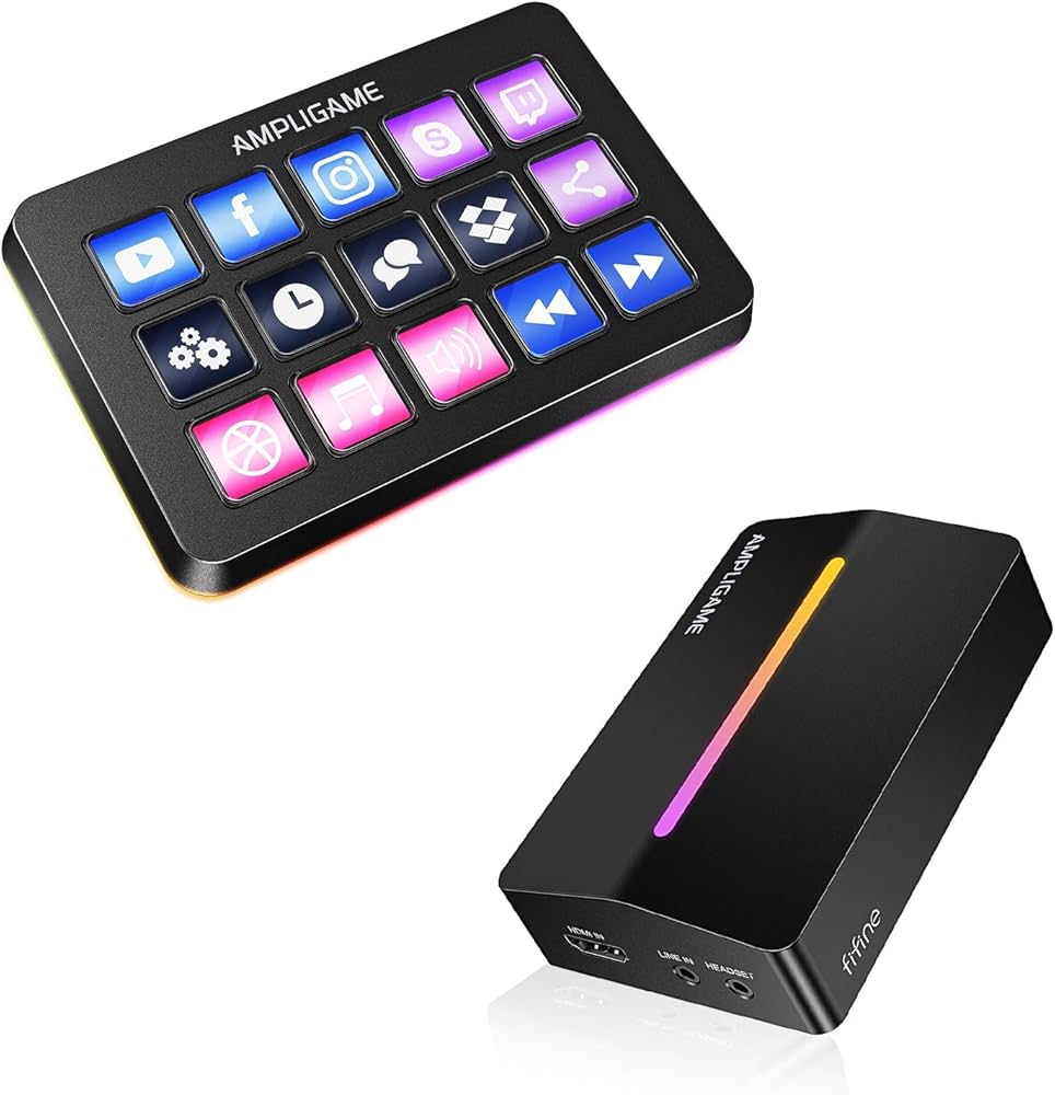 Amazon.com: Fifine AmpliGame Stream Controller with Video Capture