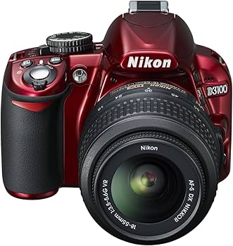 Amazon | Nikon デジタル一眼レフカメラ D3100 レッド 200mmダブル