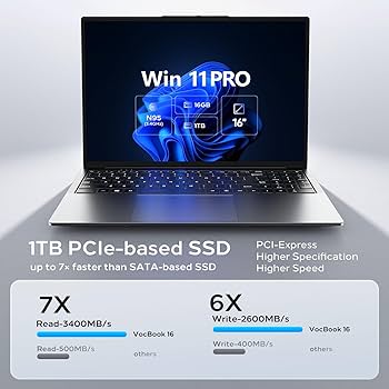 Amazon.com: OTVOC Laptop Computer 16 inch, Win 11 Pro, 12th-gen
