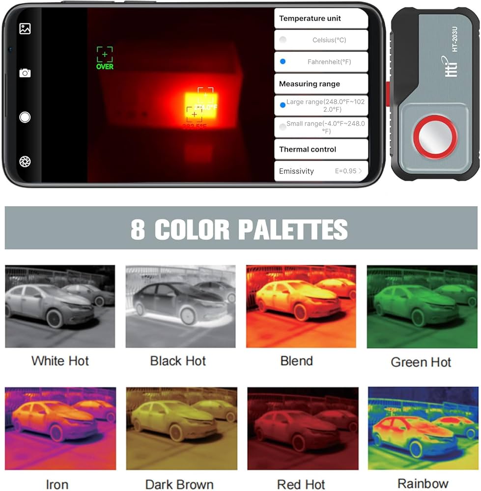 Amazon | HT-203U サーマルカメラ USB-C Android用 512x384 スーパー