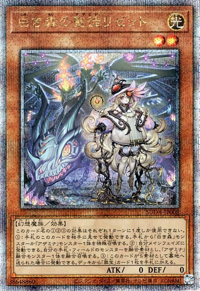 Amazon.co.jp: 遊戯王カード 白き森の聖徒リゼット(25th シークレット