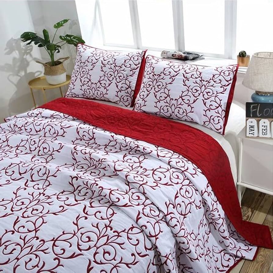 Amazon｜ベッドスプレッド ダブル キルト ベッドカバー おしゃれ 北欧