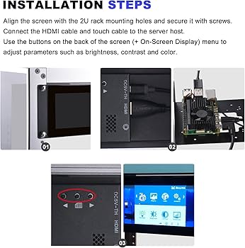 Amazon.co.jp: GeeekPi 7.84インチ 1280 x 400 静電容量式タッチ