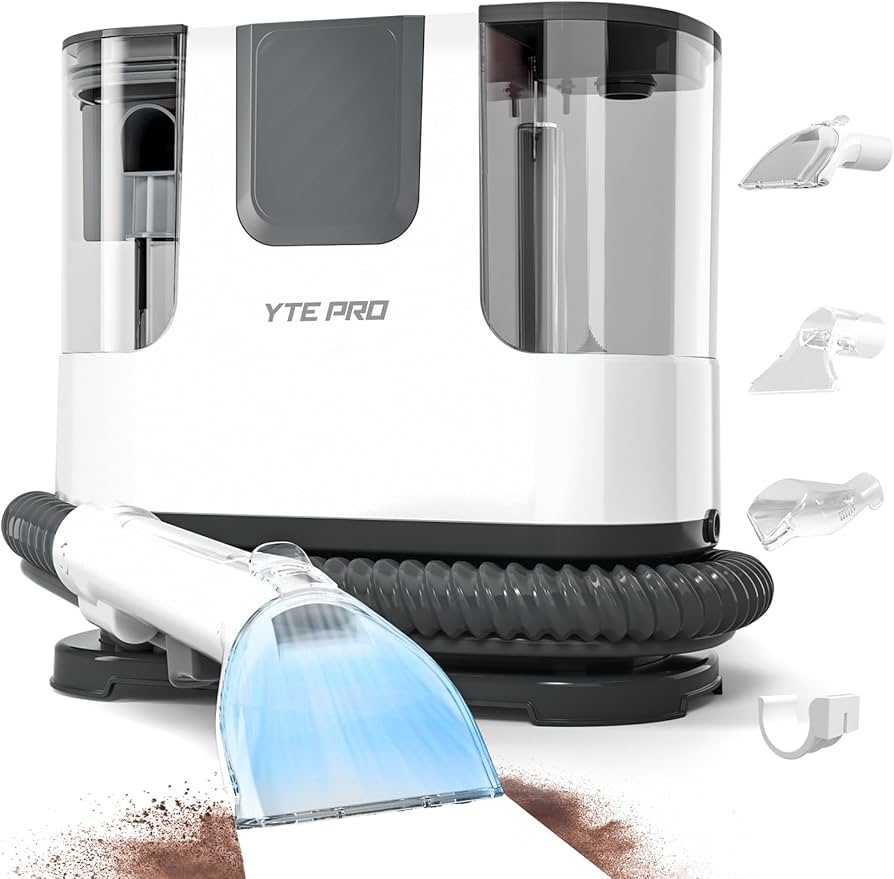 Amazon | YTE PRO カーペットクリーナー 400W 強力吸引 60℃お湯対応
