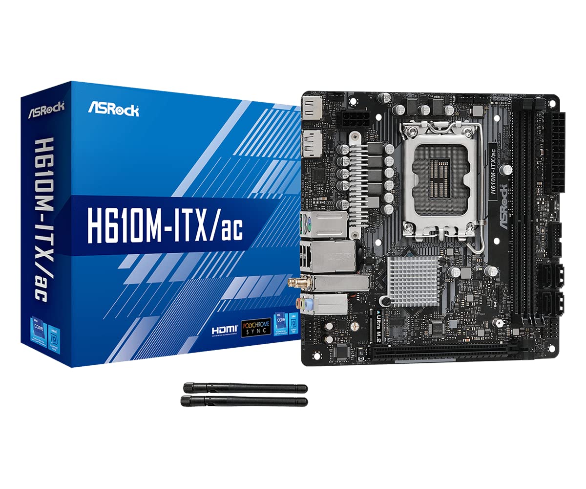 Amazon | ASRock マザーボード H610M-ITX/ac Intel H610 シリーズ 第12