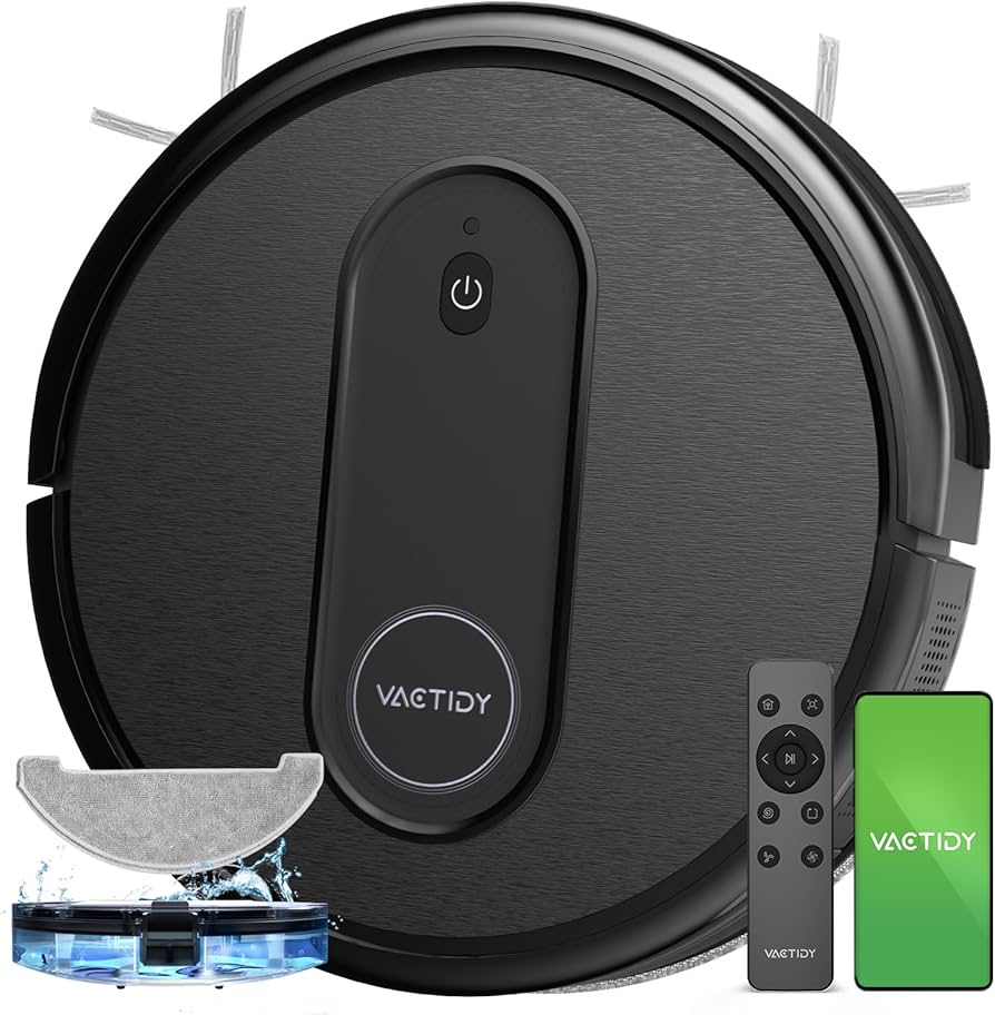Amazon.com - Vactidy T7 Robot Vacuum and Mop Combo, 2 in 1 Mopping