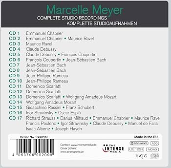 Amazon.co.jp: Marcelle Meyer: Complete Studio Recordings, 1925