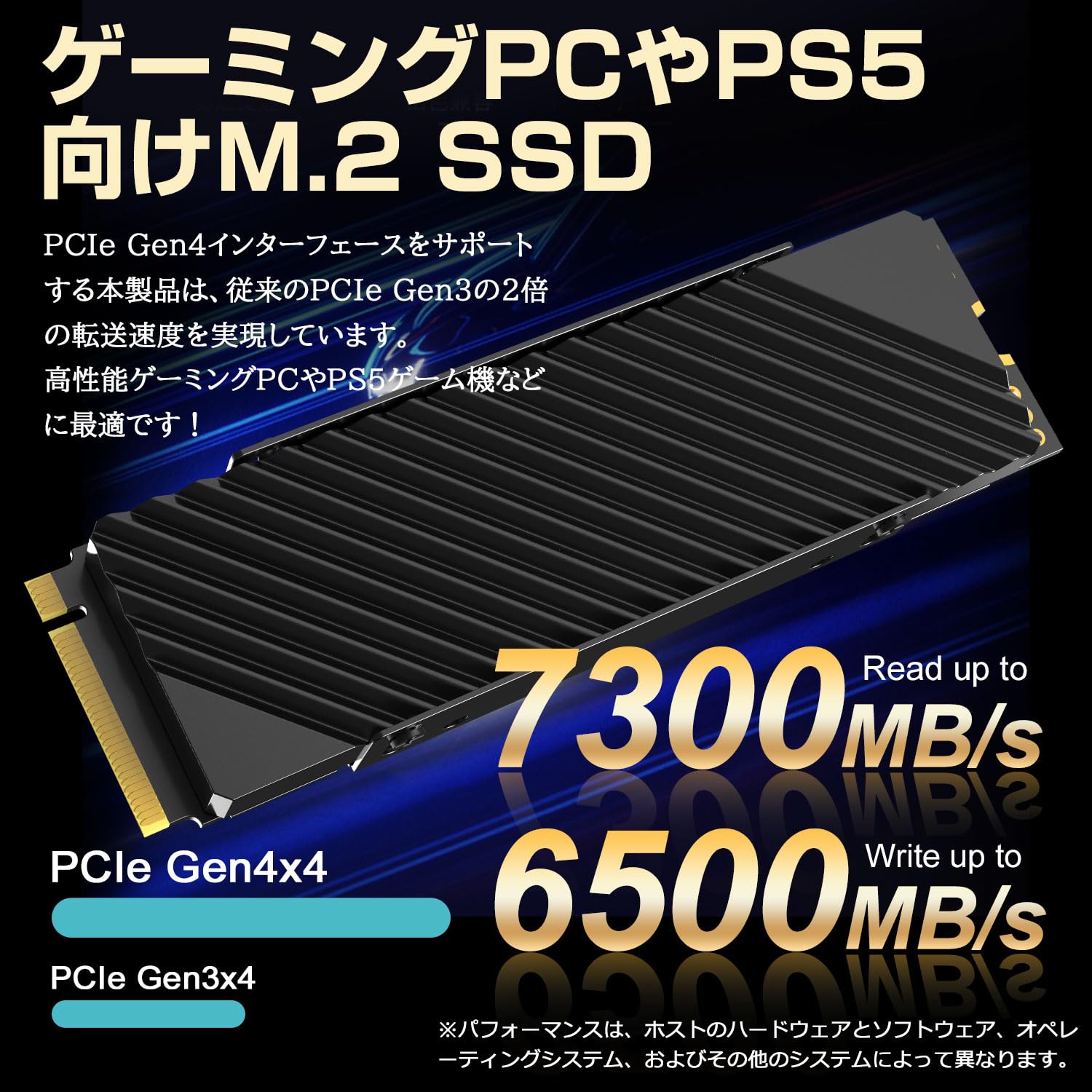 Amazon.co.jp: Hanye SSD 4TB PCIe Gen4x4 M.2 NVMe 2280 with