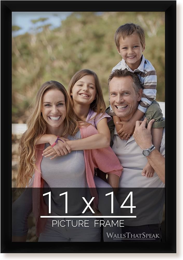Amazon.com - wallsthatspeak 11x14 Black Picture Frame for Puzzles