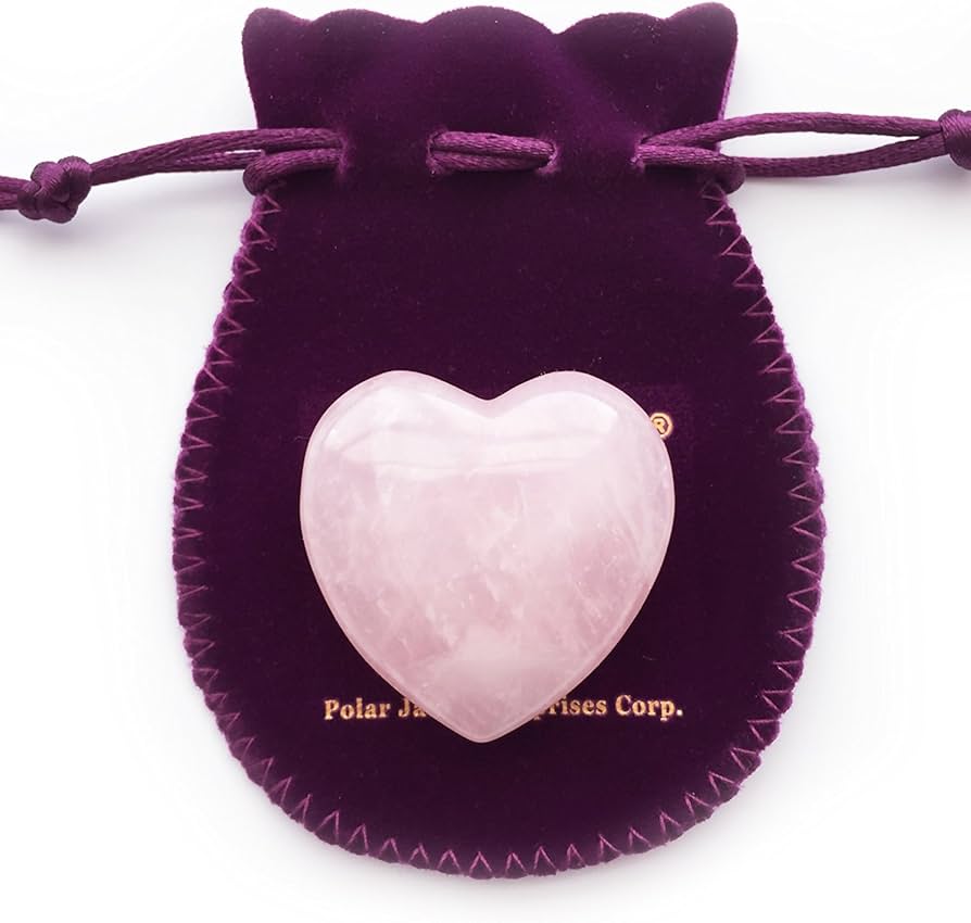 Amazon.co.jp: ハート型ローズクォーツ 天然石 置物 クリスタル 浄化