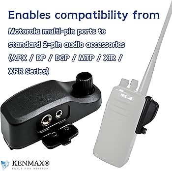 Amazon.com: KENMAX® Audio Adapter for Motorola Multi-pin to 2-Pin