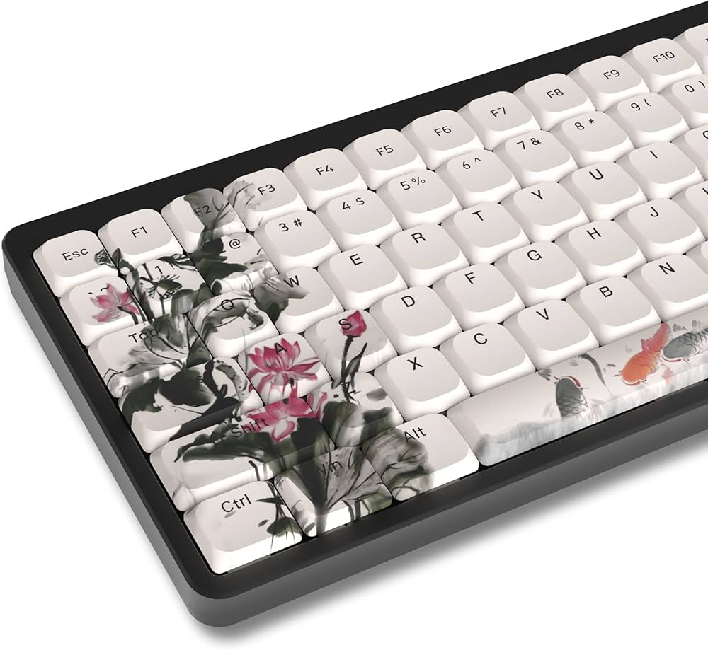 Amazon | XVX キーキャップロープロファイル 薄型 ロータス キー