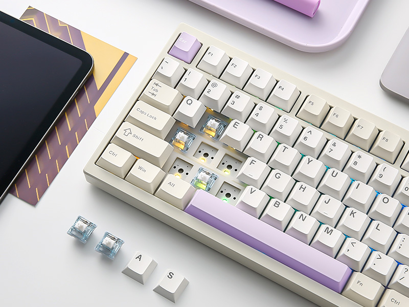 Amazon | YUNZII AL80 メカニカルキーボード ワイヤレス ゲーミング