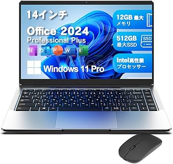 Amazon.co.jp: VETESA パソコン ノート office 2024付き Windows 11