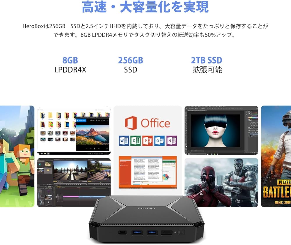 Amazon.co.jp: ミニPC Windows11 Celeron N100 CHUWI HeroBox Mini Pc