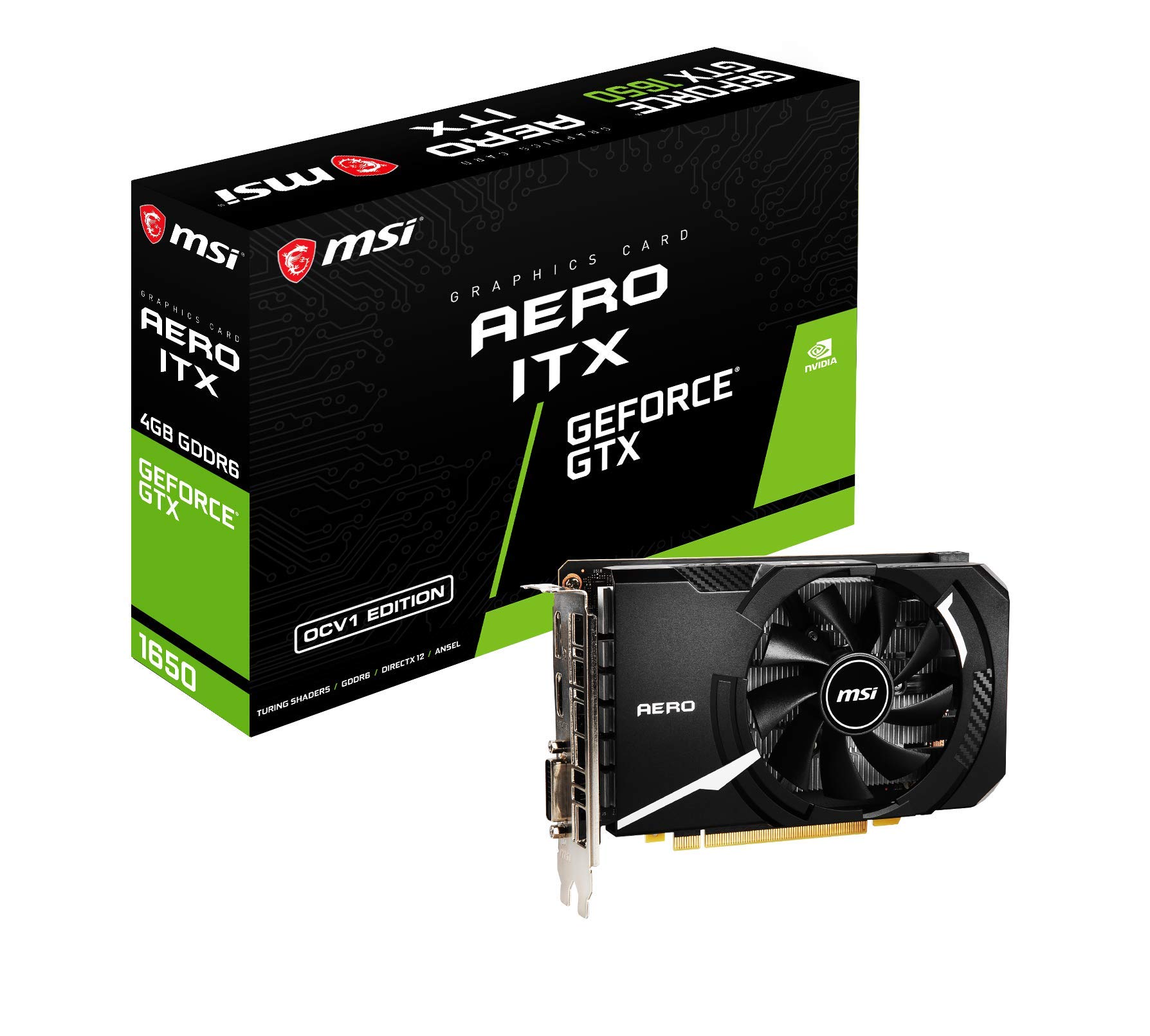 Amazon | MSI GeForce GTX 1650 D6 AERO ITX OCV1 グラフィック