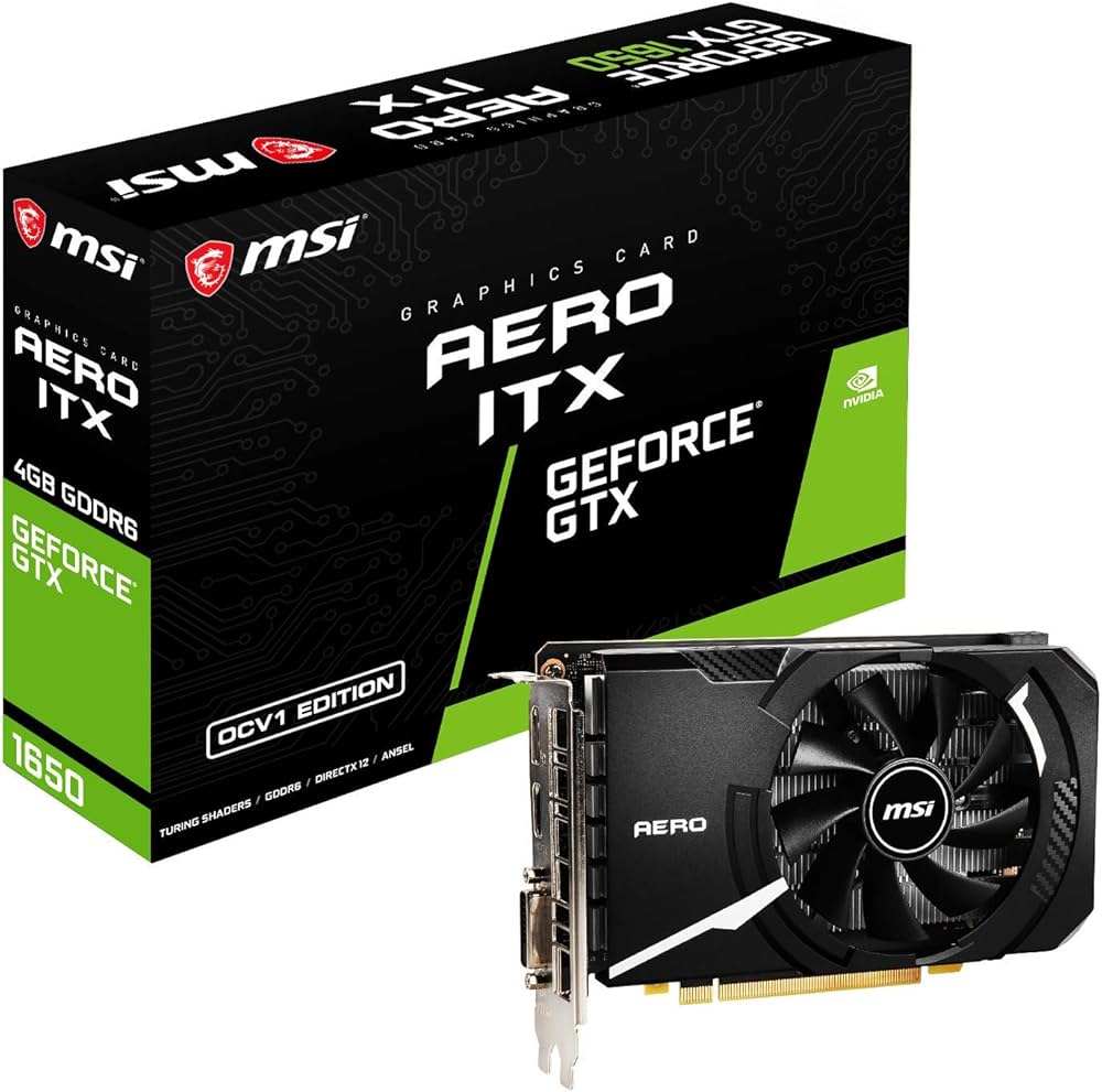 Amazon | MSI GeForce GTX 1650 D6 AERO ITX OCV1 グラフィック