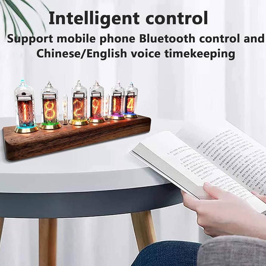 Amazon.co.jp: LEDグロー真空管時計6桁キットニキシー管時計