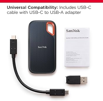Amazon.com: SanDisk 8TB Extreme Portable SSD - Up to 1050MB/s, USB