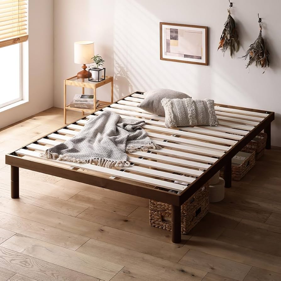 Amazon｜RASIK ベッド すのこ セミダブル フレームのみ ブラウン