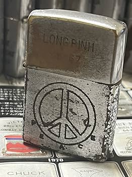 Amazon.co.jp: ベトナムZIPPO本物 1966年製ベトナムジッポー 「ピース