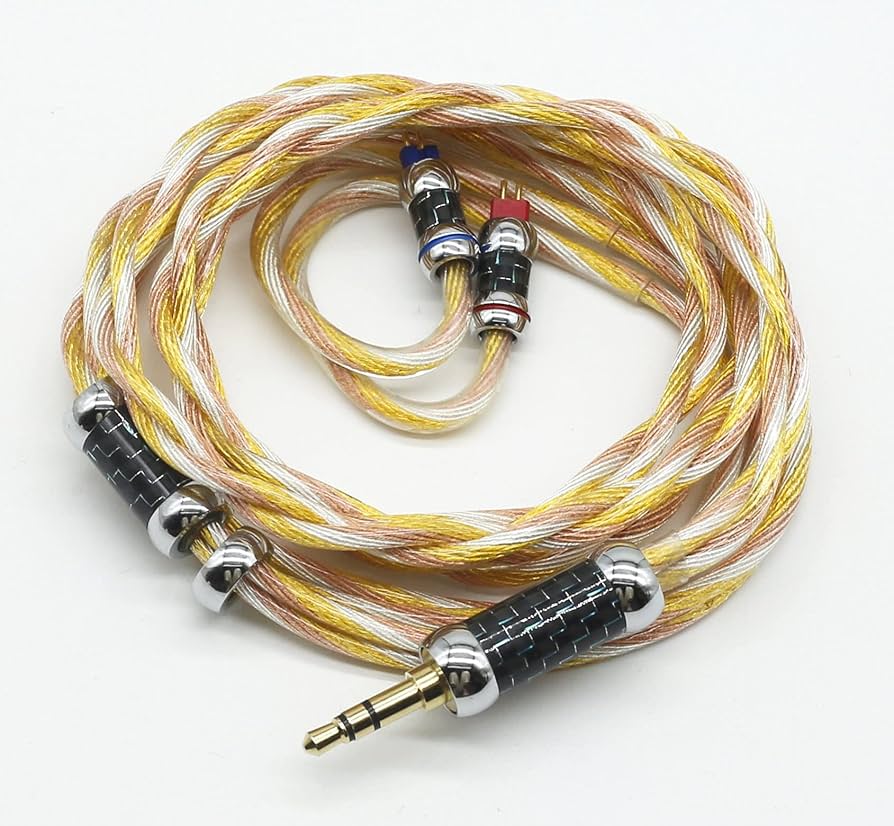 Amazon | 【JSHiFi‐Sasori】2pin3.5mmリケーブル金メッキ&銀メッキ&無