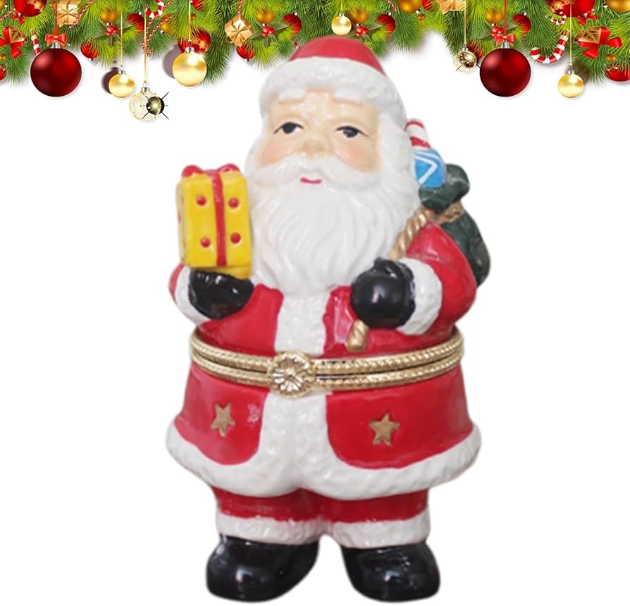 Amazon.co.jp: サンタクロースデコボックス クリスマス像