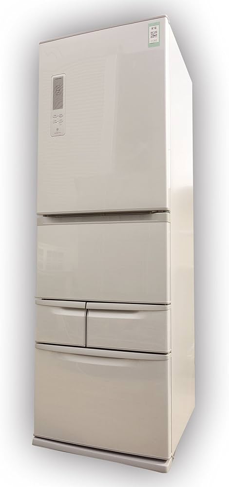 Amazon | TOSHIBA 冷凍冷蔵庫 VEGETA 427L 5ドア ブライトシルバー GR