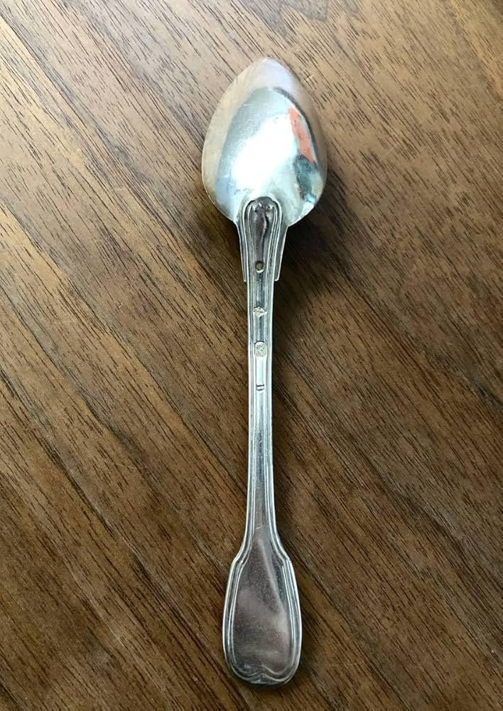 Amazon.co.jp: フランスアンティーク 純銀製 純銀スプーン デザート