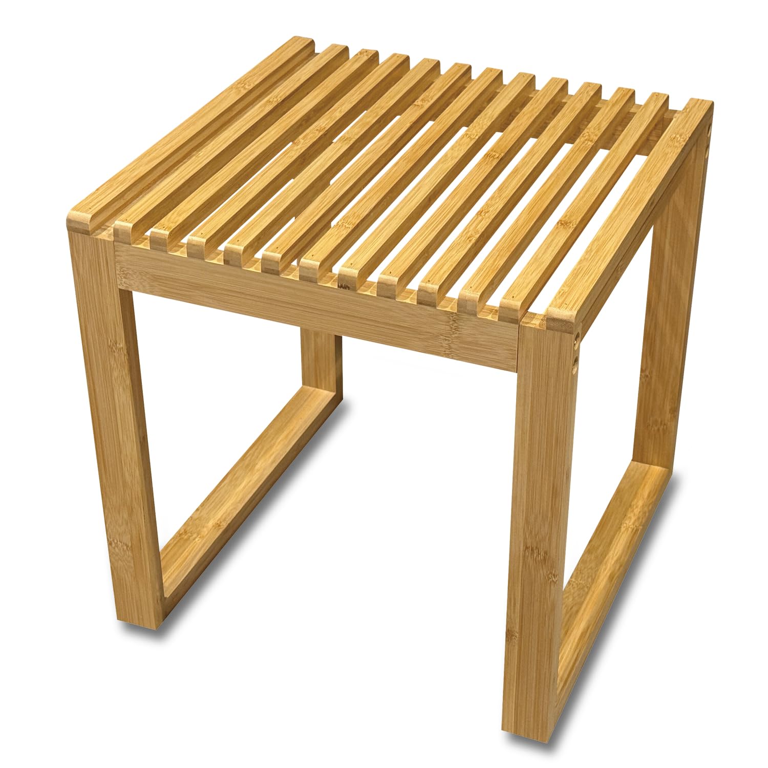 Amazon.co.jp: 北欧デザイン おしゃれ 竹製スツール 一人掛け 天然竹材