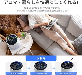 Amazon | BREEZOME 空気清浄機 【2023新版】13畳対応 軽量 小型 【50