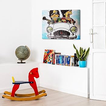 Amazon.co.jp: キャンバス絵画 B'z ロックバンド アートパネル 装飾画