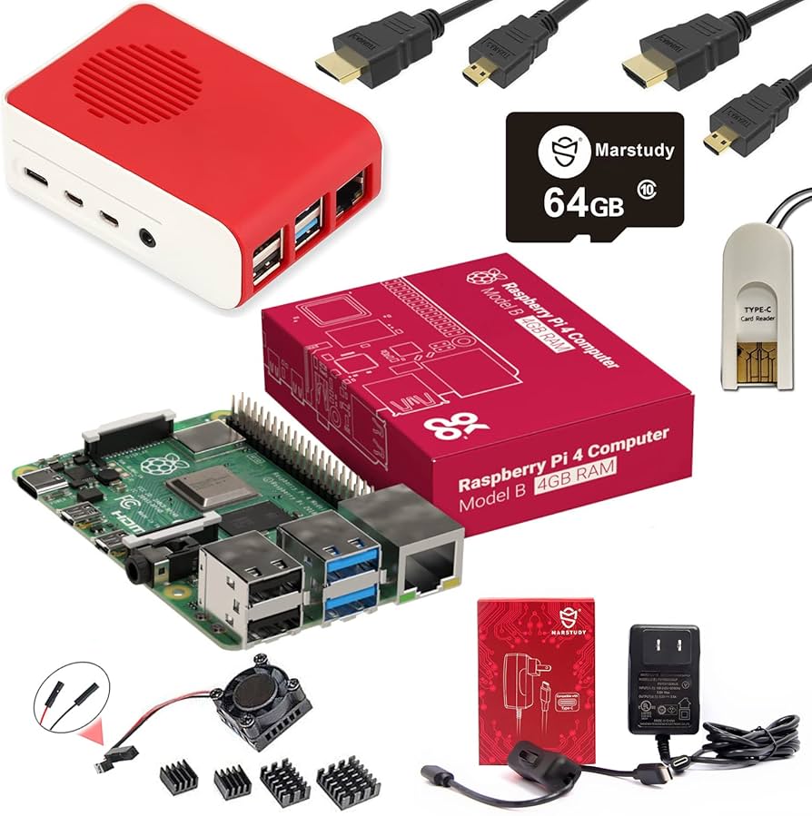 Amazon.co.jp: Marstudyラズベリーパイ4B Starterキット(64GB Edition