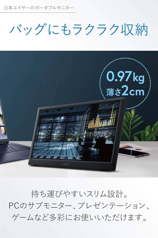 Amazon.co.jp: Acer モバイルモニター ディスプレイ 15.6インチ
