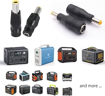 Amazon.com: DC7909 8mm to DC 5.5mm Connectors Adapter for Jackery