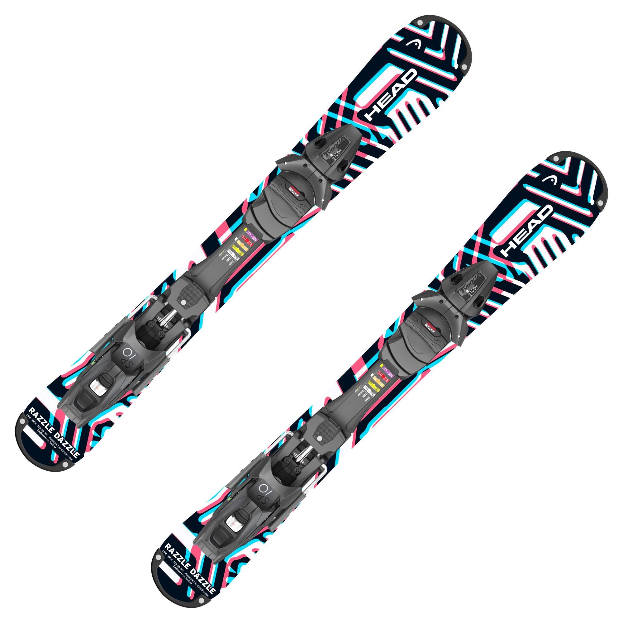 Amazon.com : HEAD RazzleDazzle with SP 10 GW Bindings Snowblades
