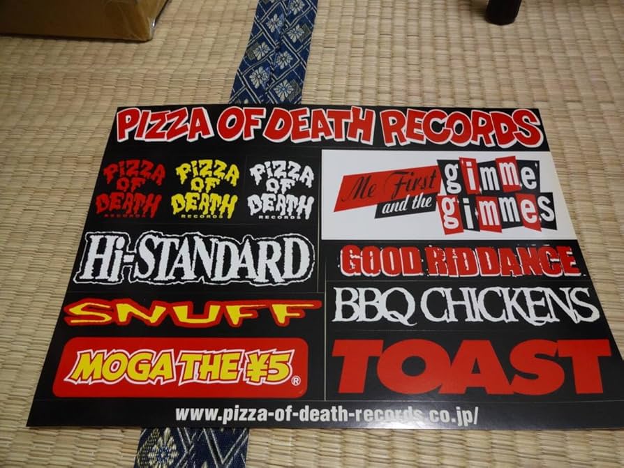Amazon.co.jp: PIZZA OF DEATH RECORDS ハイスタ ステッカー シート 大