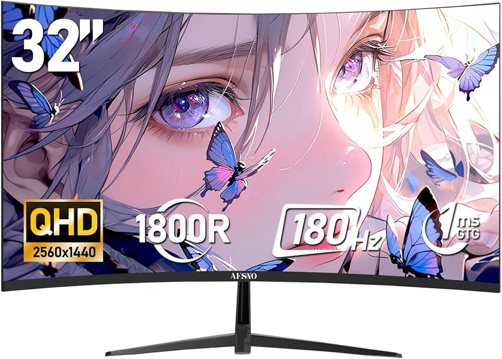 Amazon.co.jp: AESNO 32インチ ゲーミング モニター QHD 180Hz