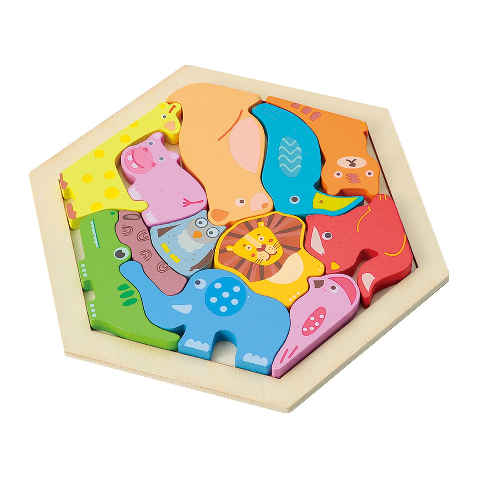 Amazon | アーテック(Artec) 知育玩具 立体パズル 木製六角パズル