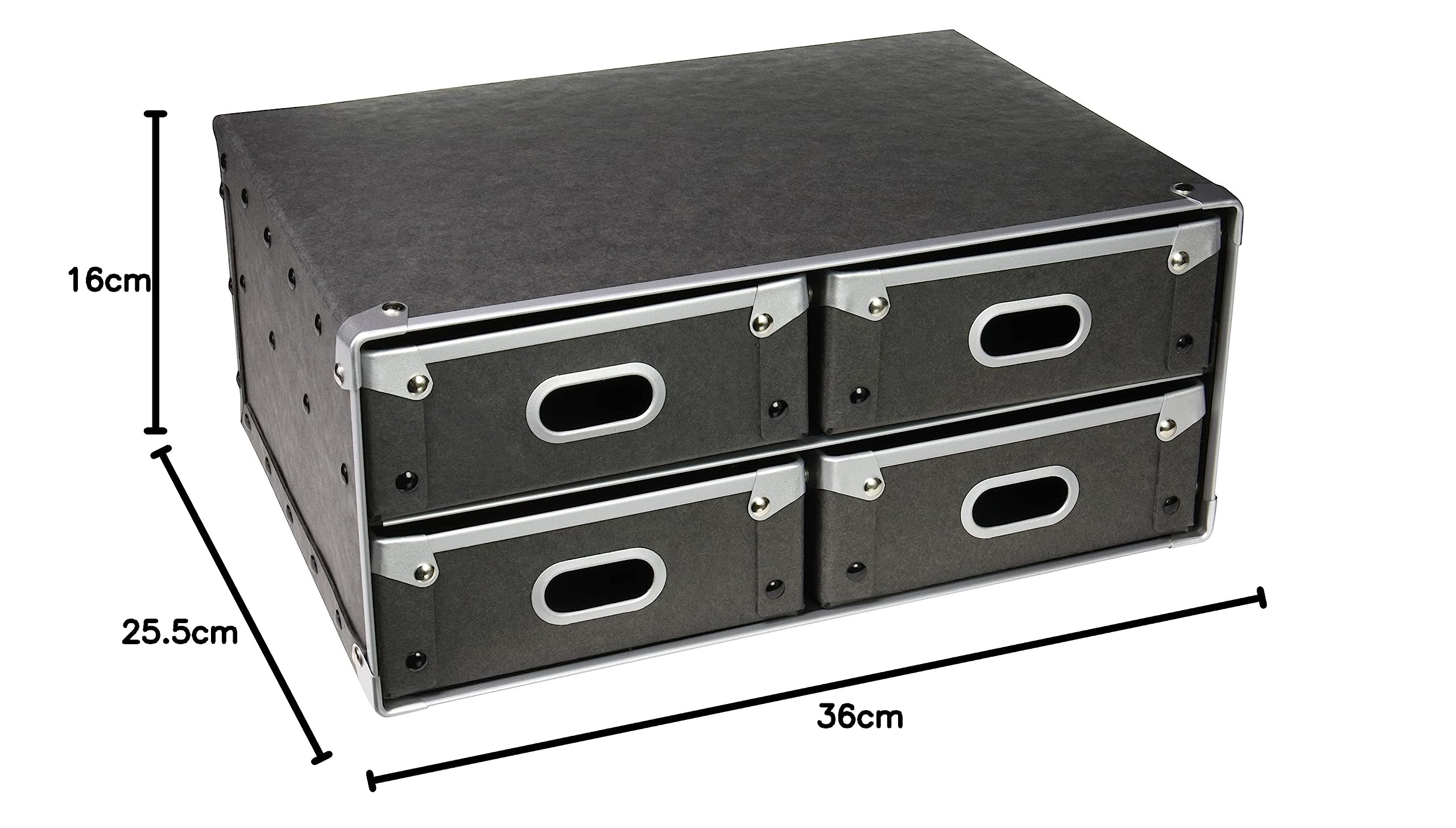 Amazon｜無印良品 硬質パルプ・引出4個 約幅36×奥行25.5×高さ16cm