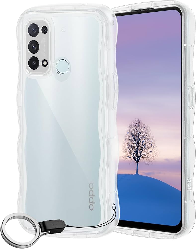 Amazon.co.jp: OPPO Reno5 A ケース クリア ウェーブ TPU波状の