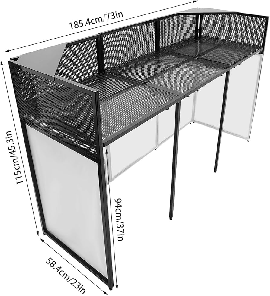 Amazon.co.jp: DJブーステーブル、73 x 23インチ 折りたたみ式DJ