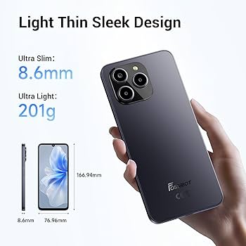 Amazon | FOSSiBOT S2 SIMフリー スマホ 本体 20GB+256GB/1TB拡張可能