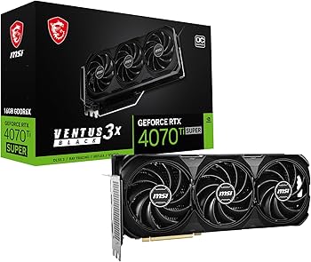 Amazon | MSI GeForce RTX 4070 Ti Super 16G Ventus 3X ブラック OC
