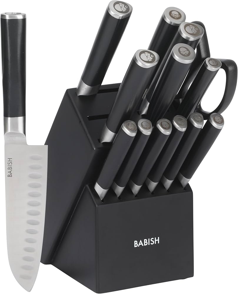 Amazon.com: Babish High-Carbon 1.4116 German Steel 15 Piece Full