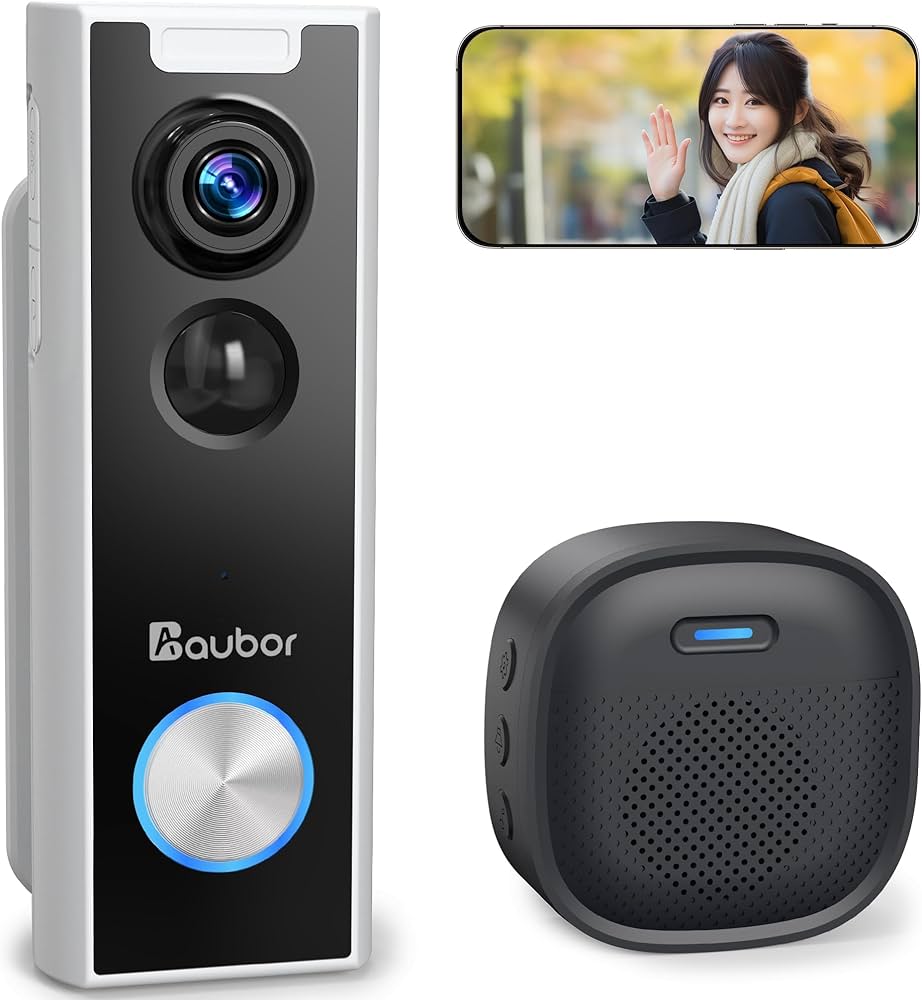 Amazon.co.jp: Aubor インターホン ワイヤレス 工事不要 【Alexa対応