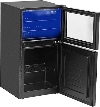 Amazon | 【中身が見える】Shelddi 小型冷蔵庫冷凍庫 80L 幅44.5cm