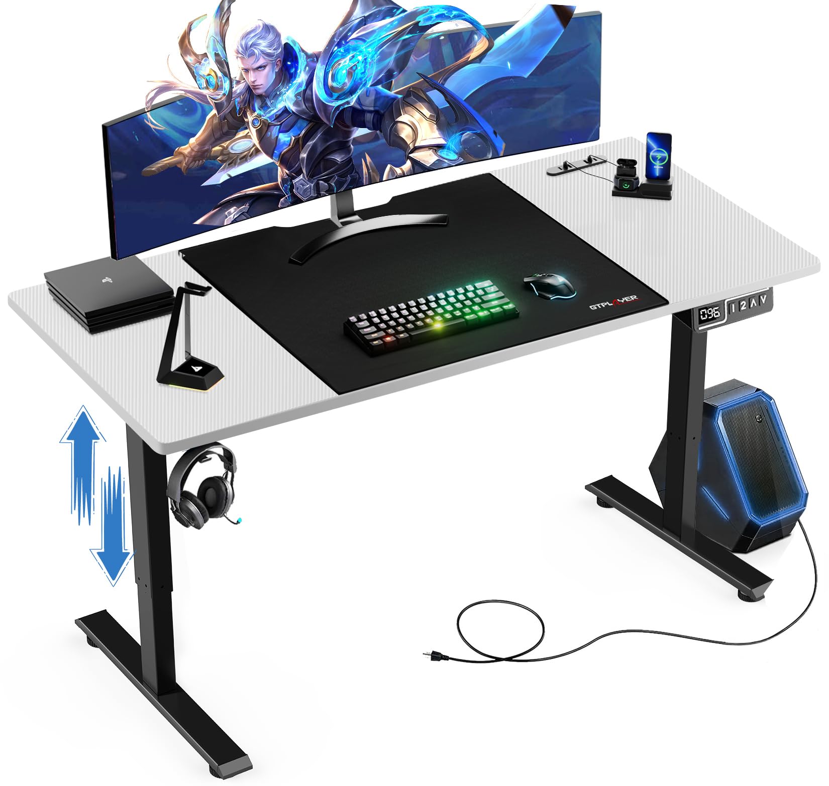 Amazon.co.jp: GTPLAYER ゲーミングデスク パソコンデスク pcデスク