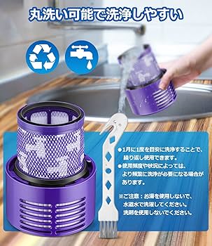 Amazon.co.jp: ダイソン 掃除機 V10 SV12 シリーズ用 フィルター