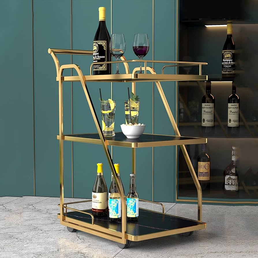 Amazon｜バーサービス車ワインカート キッチンワゴン・配膳車 モバイル